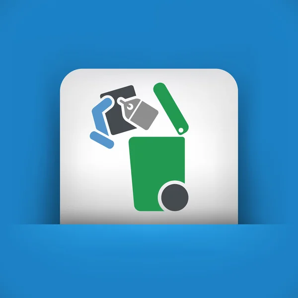 Separate waste collection icon — Stock Vector