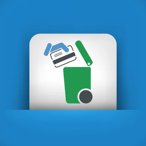 Separate waste collection icon — Stock Vector