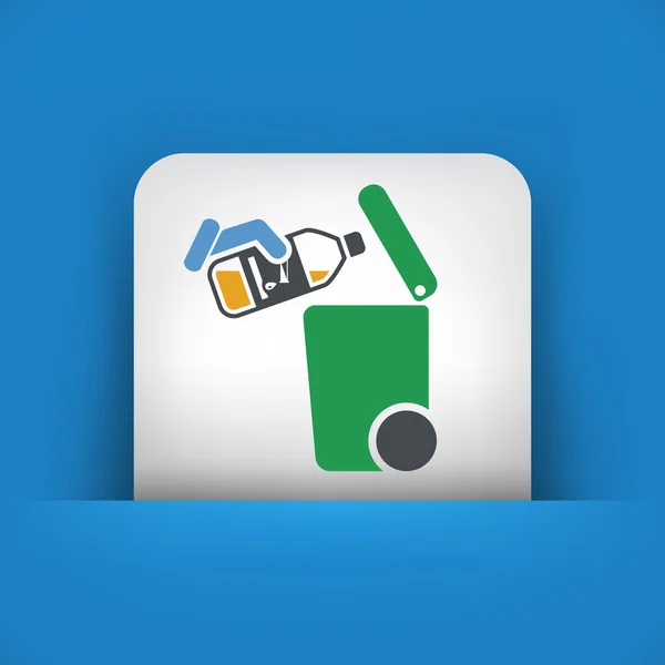 Separate waste collection icon — Stock Vector