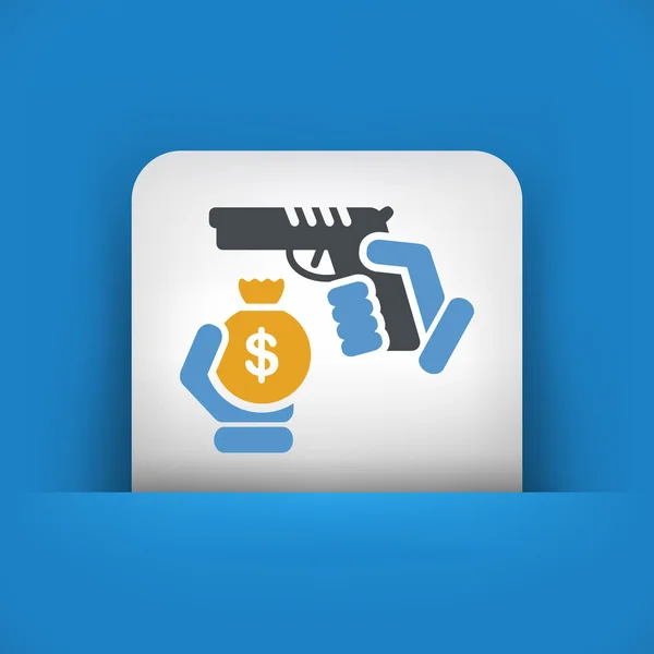 Robbery icon — Stock Vector