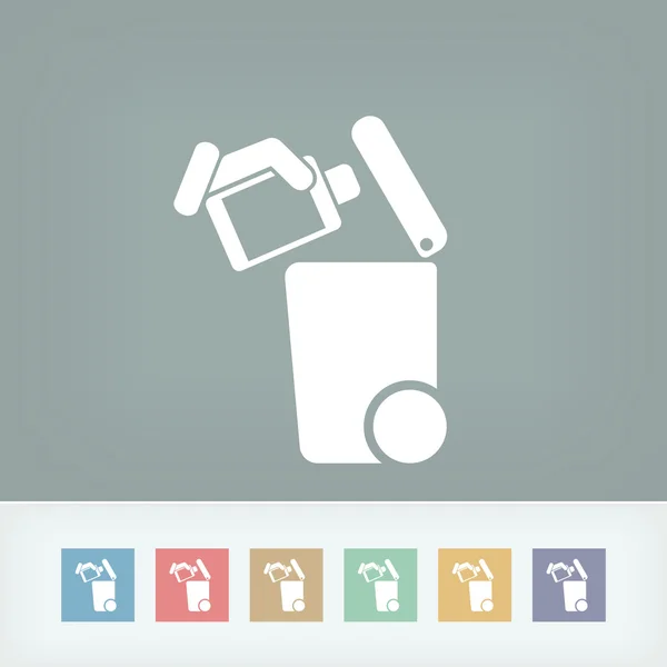 Separate waste collection icon — Stock Vector