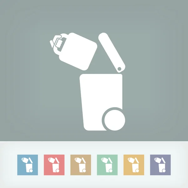 Separate waste collection icon — Stock Vector