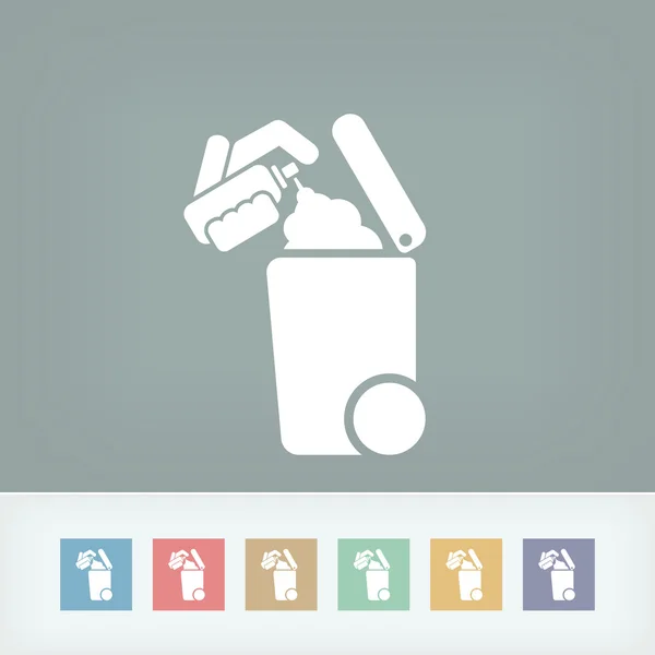 Separate waste collection icon — Stock Vector