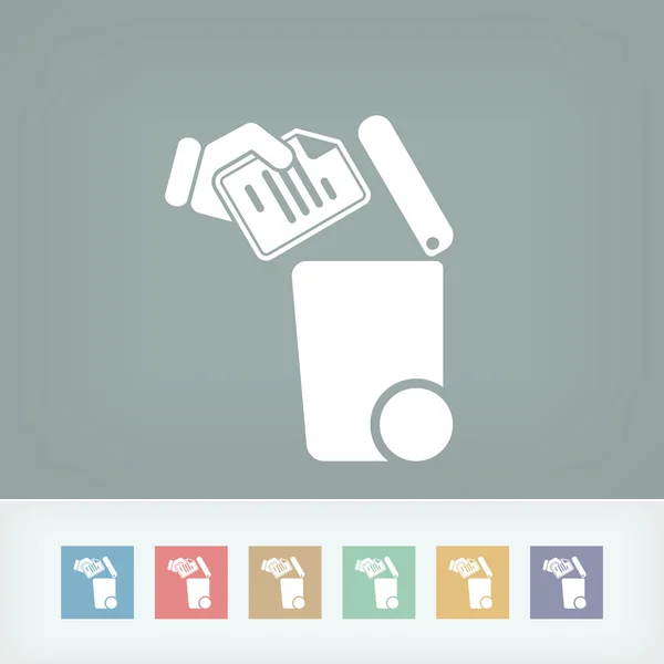 Separate waste collection icon — Stock Vector