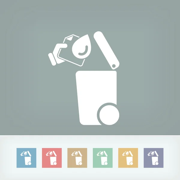 Separate waste collection icon — Stock Vector