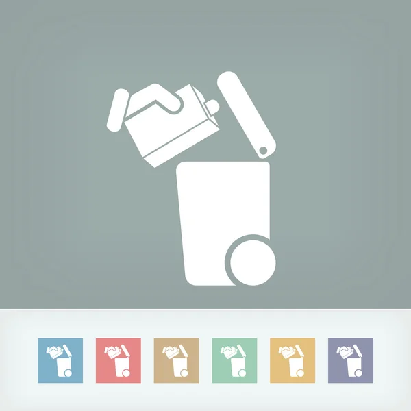 Separate waste collection icon — Stock Vector