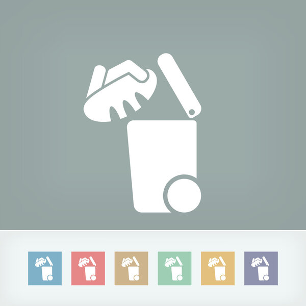 Отдельный значок сбора отходов