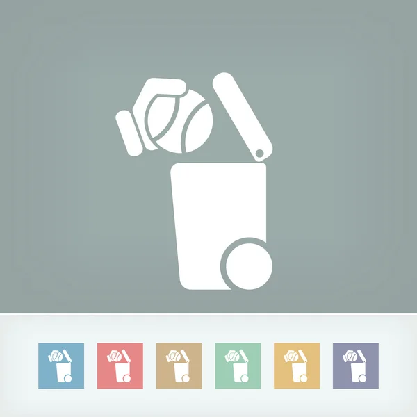 Separate waste collection icon — Stock Vector