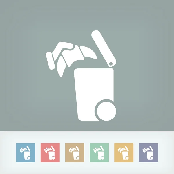 Separate waste collection icon — Stock Vector