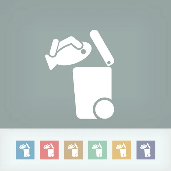 Separate waste collection icon — Stock Vector