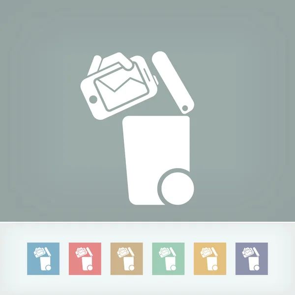 Separate waste collection icon — Stock Vector