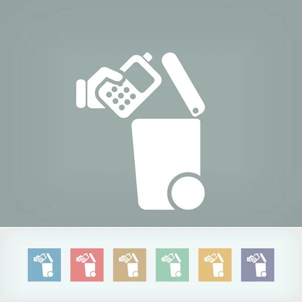 Separate waste collection icon — Stock Vector