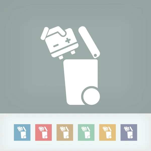 Separate waste collection icon — Stock Vector