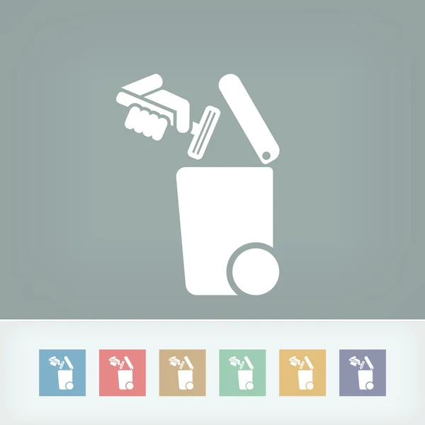 Separate waste collection icon — Stock Vector