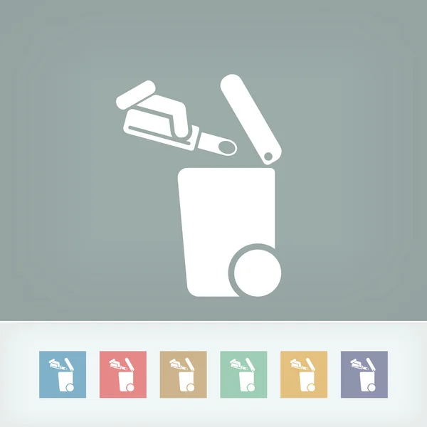 Separate waste collection icon — Stock Vector