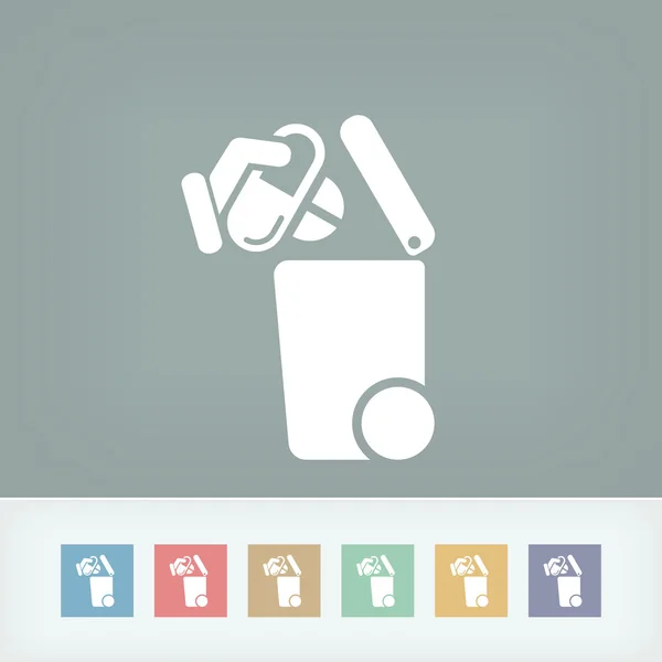 Separate waste collection icon — Stock Vector