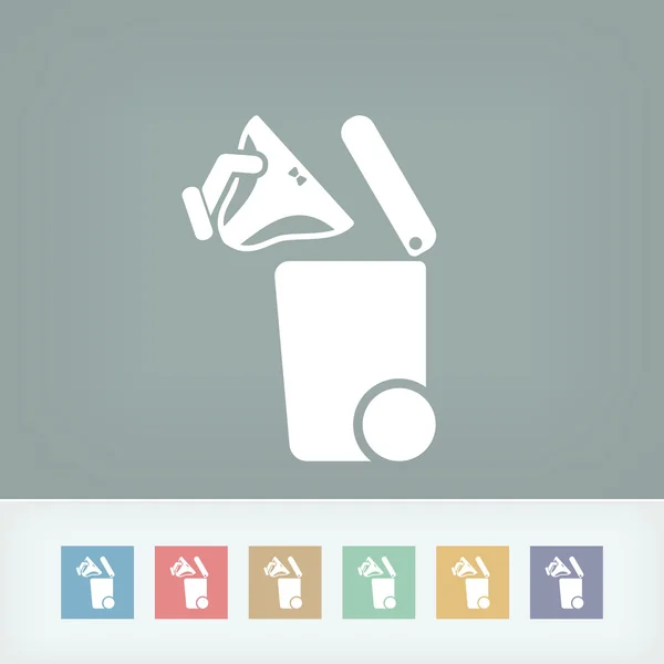 Separate waste collection icon — Stock Vector