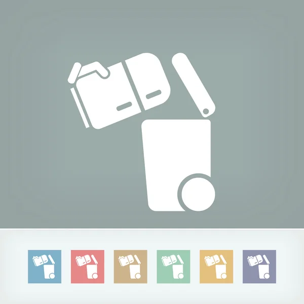 Separate waste collection icon — Stock Vector