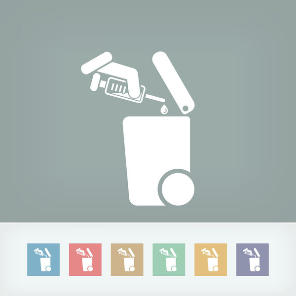 Отдельный значок сбора отходов