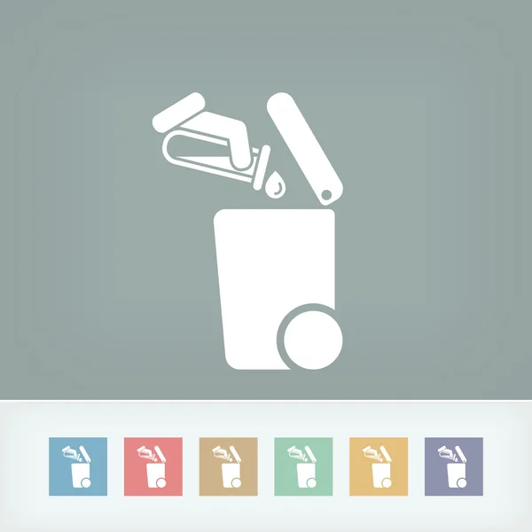 Separate waste collection icon — Stock Vector