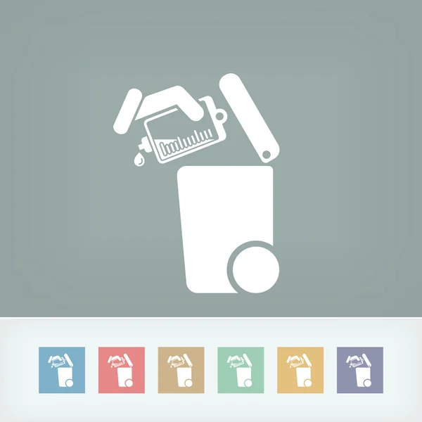 Separate waste collection icon — Stock Vector