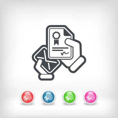 Bir sertifika ile belge