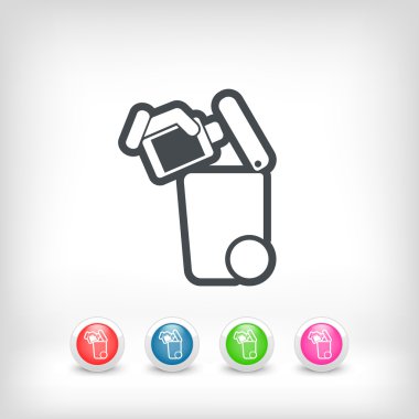 Atık toplama simgesini ayır