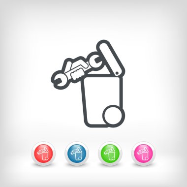 Atık toplama simgesini ayır