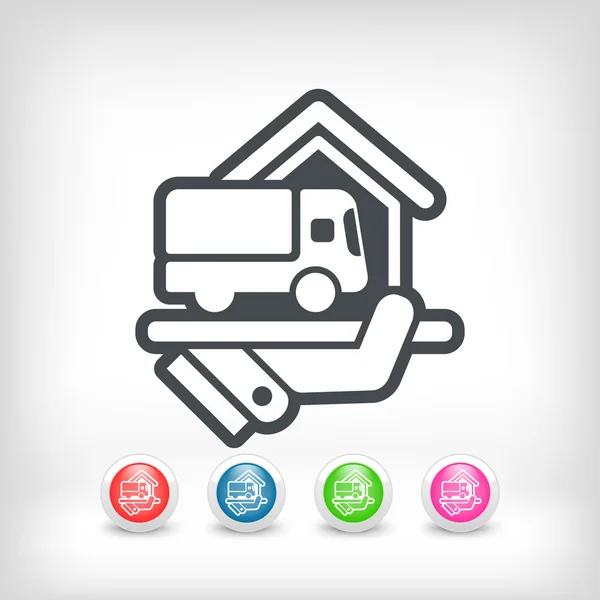 Home delivery service — Stock Vector
