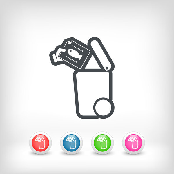 Separate waste collection icon