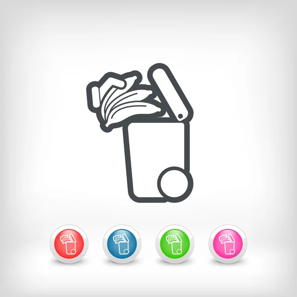 Separate waste collection icon — Stock Vector