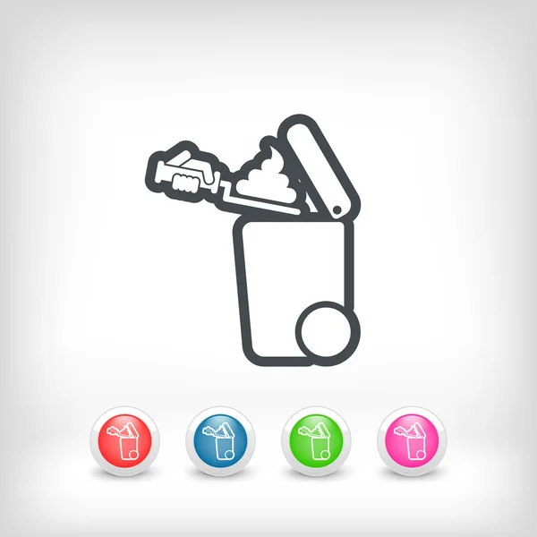 Separate waste collection icon — Stock Vector