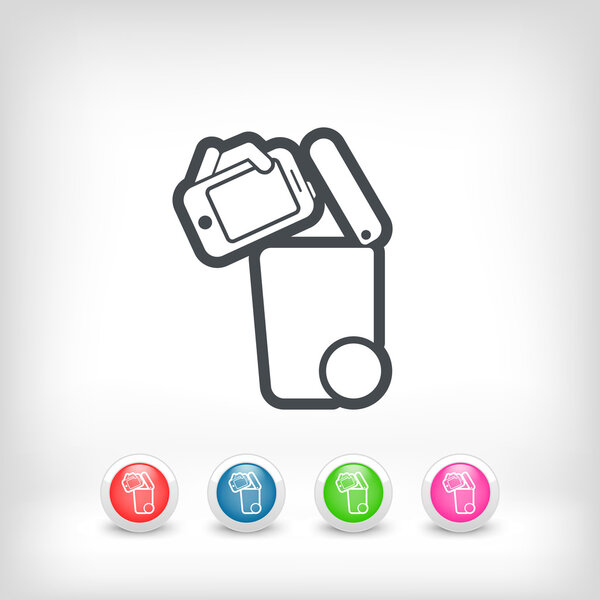 Separate waste collection icon