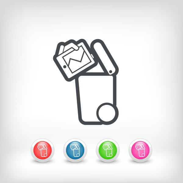 Separate waste collection icon