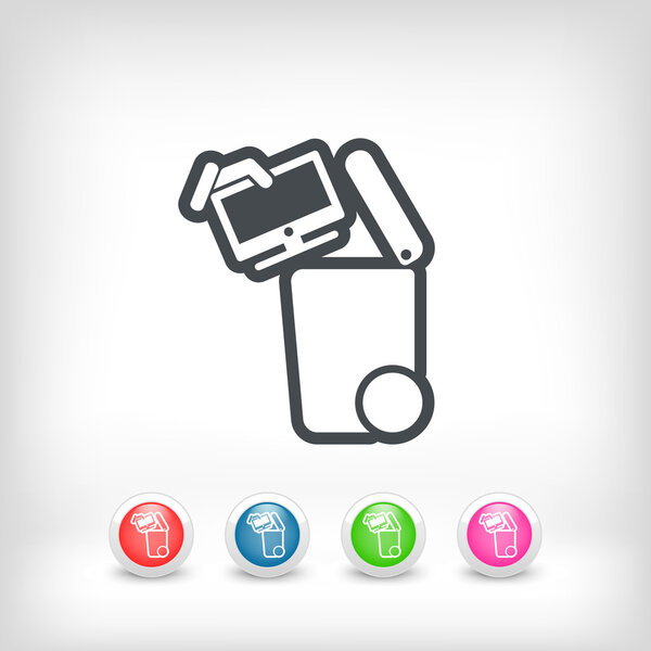 Separate waste collection icon