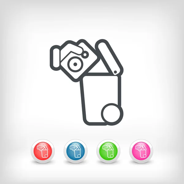 Separate waste collection icon — Stock Vector