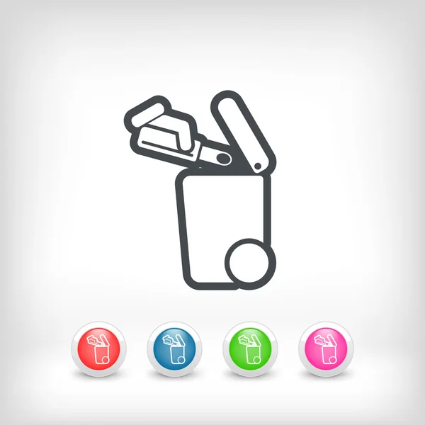 Separate waste collection icon — Stock Vector