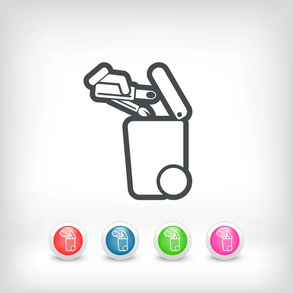 Separate waste collection icon — Stock Vector