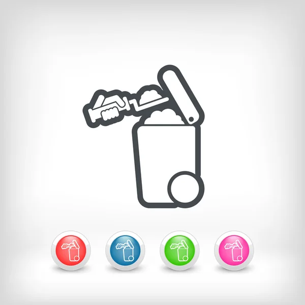 Separate waste collection icon — Stock Vector