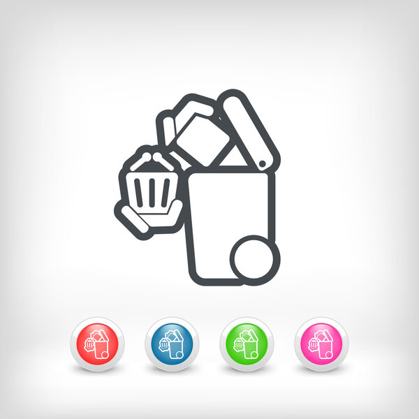 Separate waste collection icon