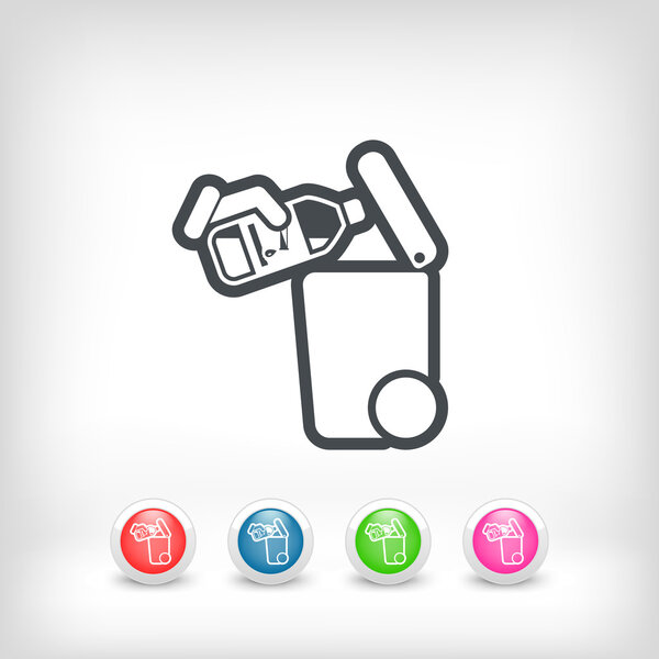 Separate waste collection icon