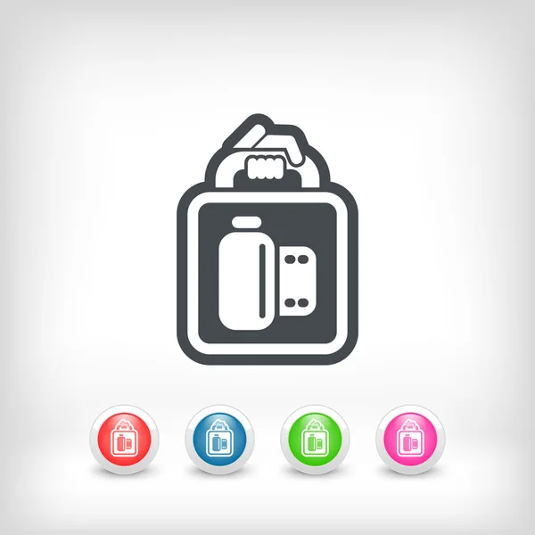 Dienst fotopictogram — Stockvector