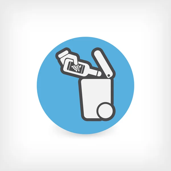 Separate waste collection icon — Stock Vector