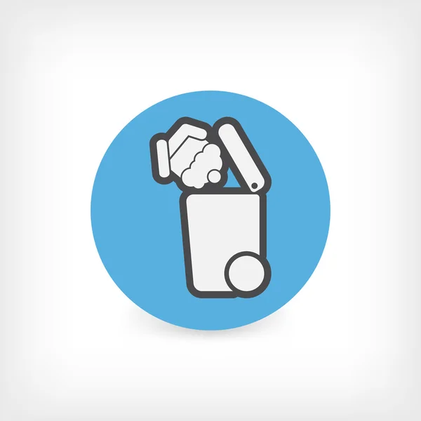 Separate waste collection icon — Stock Vector