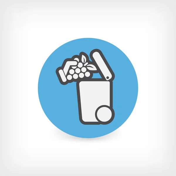 Separate waste collection icon — Stock Vector