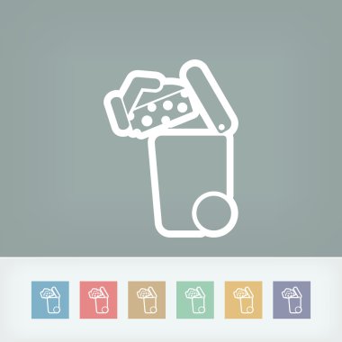 Atık toplama simgesini ayır