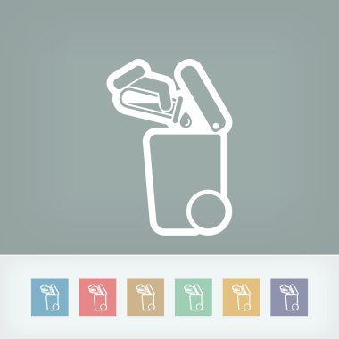 Atık toplama simgesini ayır