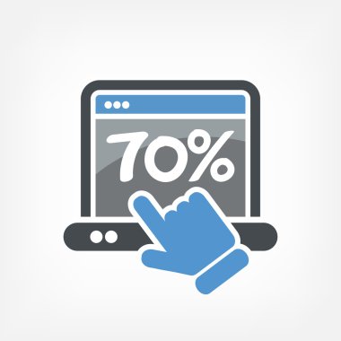 indirim etiketi simgesi