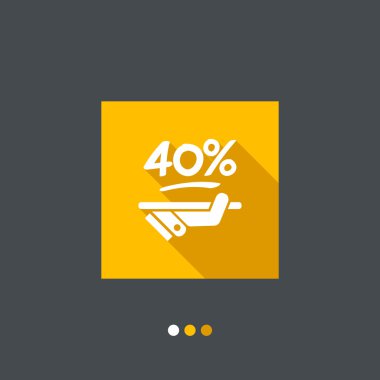 indirim etiketi simgesi