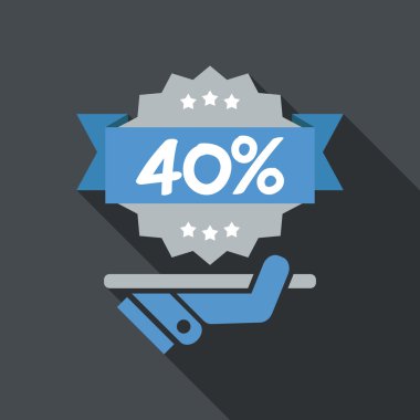 indirim etiketi simgesi